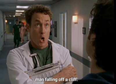 Dr. Cox saying No in many ways