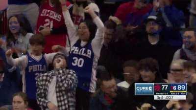 [Highlight] Furkan Korkmaz absorbs the contact and makes the and-1 to close out the 3rd