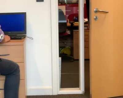 Motion-activated screen changer