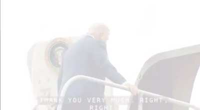 Trump and Marco Rubio both stumble on steps up to Air Force One.