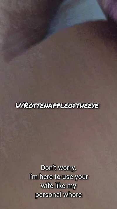 Is this your wife? Hear her screaming on my X Profile.