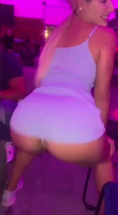 Too big to stay in her dress