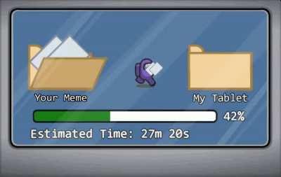 Dont mind him, hes just stealing your meme (don't know if this has been posted here before i found it on discord and I thought it was funny)