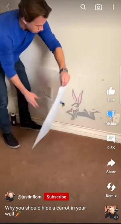 Why doesn't he paint the carrot?