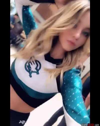 Your friend’s daughter sending you short vids teasing you... [Sydney Sweeney]