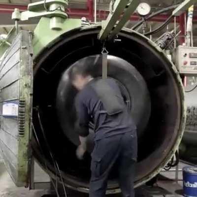 Old tires recycled into new tires, and kept out of landfills