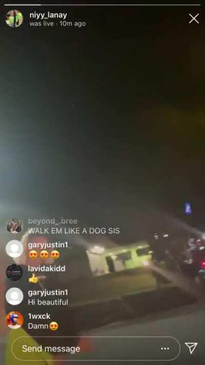 Old but slight nip slip