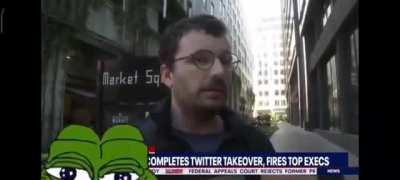 Dude trolls the media, refuses to elaborate, leaves