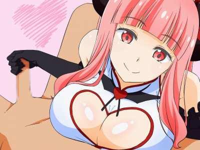 Cutie giving a handjob