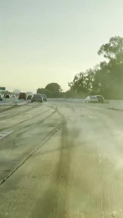 Trying to follow the lanes on 405-N near Westminster 🤯 🚘