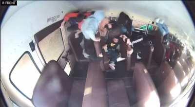 Car crashes into a school bus in New Mexico