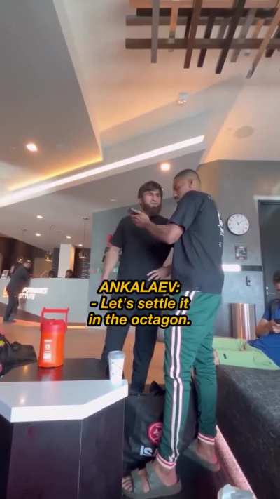 Magomed Ankalaev ran into Alex Pereira at the UFC PI