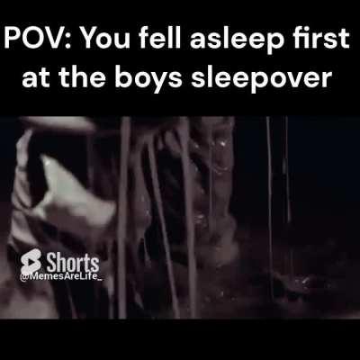 POV u feel asleep first at the boys sleepover— Iron Lung Edit