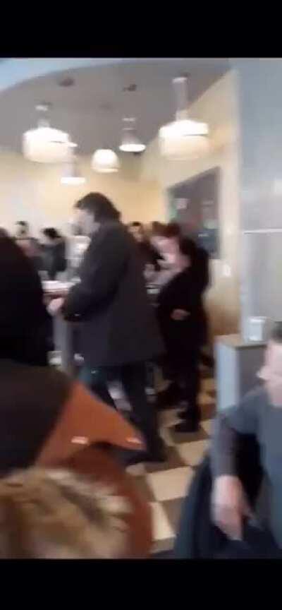 Cable News Zombie Lashes Out in Brunch Restaurant