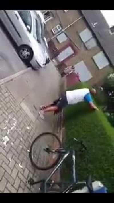 Man lights firework in his pocket