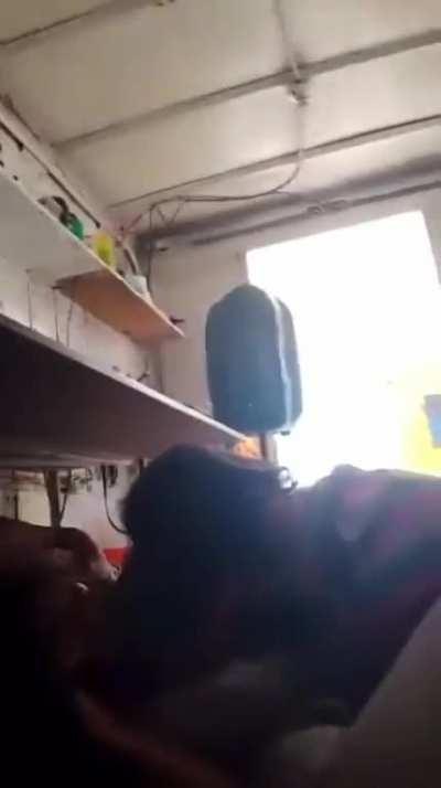 Civilians sheltering during an intense shootout in Nuevo Laredo