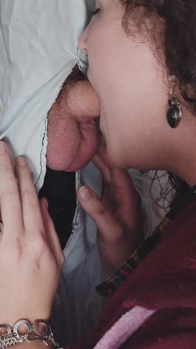 He grew so much so quickly for his first time at a gloryhole! I can't believe his girlfriend doesn't do this for him! I'd do it every day if I had the chance.