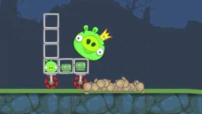 king pig falls off wheelchair