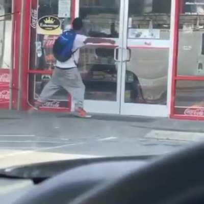 Man sends a gang of ghouls straight to Hell, or he might be high. It's hard to say.