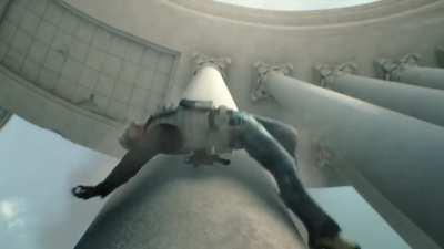 Leon has a very strong back