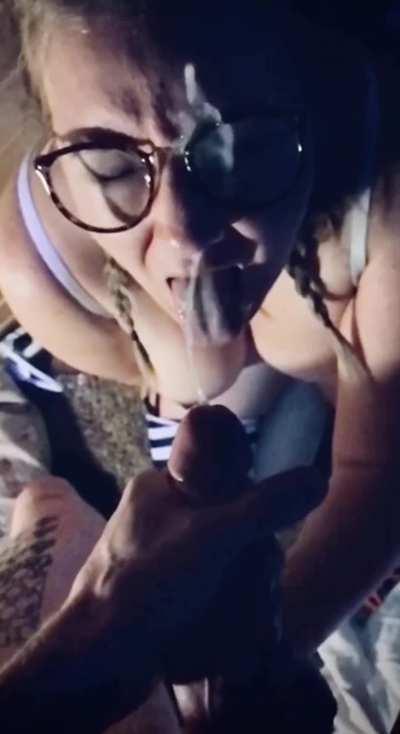 Giving her that big load she earned 