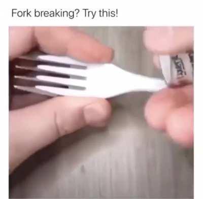 Or I mean you could use a spoon. Or a metal fork. But this works too.