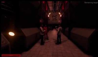 For context, this is from a game called SCP Secret Laboratory. The thing the person is playing as is basically a weeping angel that likes to snap your neck at the base of the skull. Original uploader: u/GoldenVoltZ