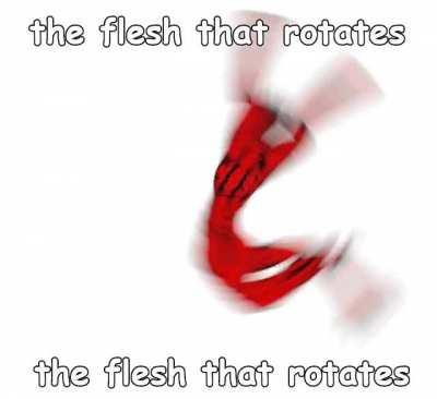 the flesh that rotates