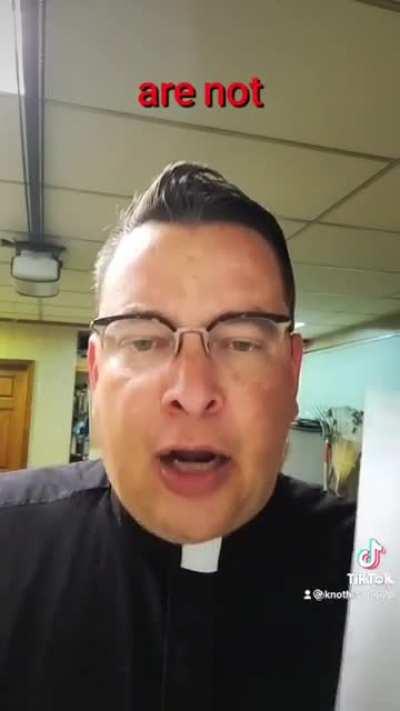 Quit your whining, priest saying it how it is !