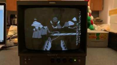 EVANGELION on Sony B&W CRT