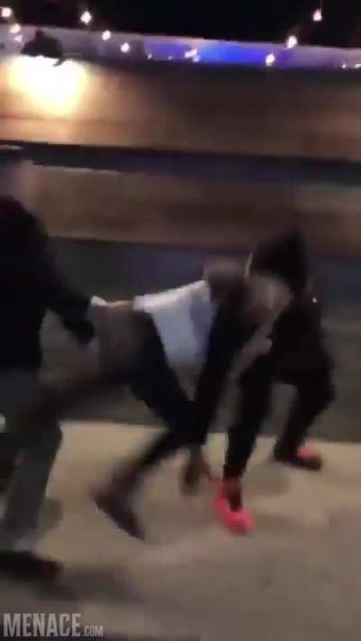 Dude got way too cocky with another guy’s girlfriend and ended up eating a reverse RKO