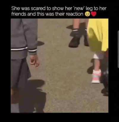 They were there for her