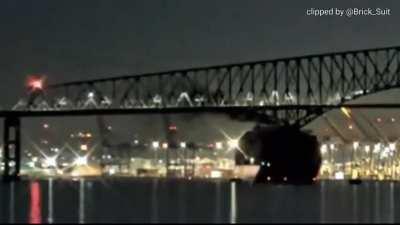 Cargo vessel Dali loses power and crashes into Francis Scott Key Bridge causing it to collapse.