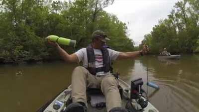 Man catches a surprise