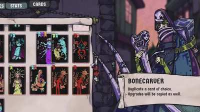 Heal the sick. Curse the damned. A grim deckbuilding game, play BLOODLETTER free on Steam.