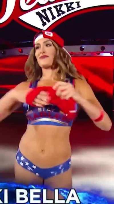 Nikki Bella is so incredibly hot and also so fit and strong. She can beat the crap out of men 
