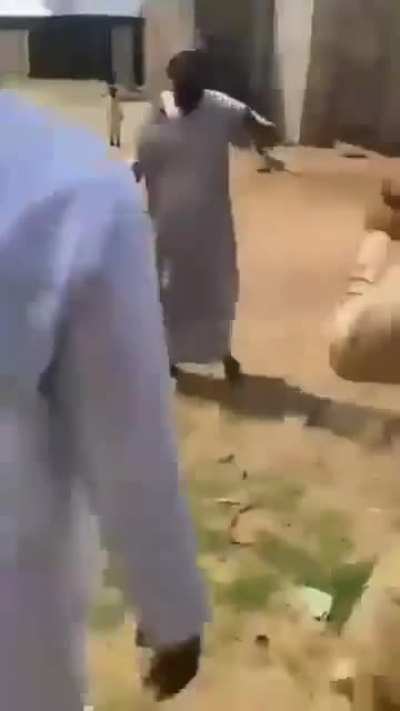 A man reportedly beat his wife, and her siblings came to retaliate.