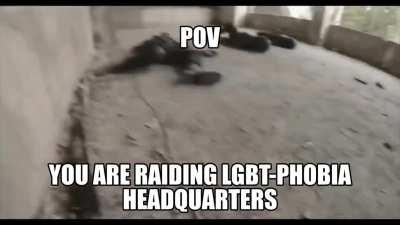 [CW: blood] watch me create a series of POVs revolving aroundLGBT-phobia headquarters, like a very gay cinematic universe or some shit