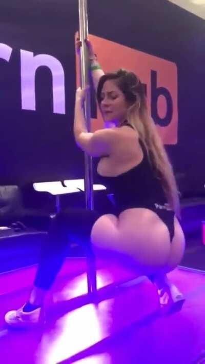 Ashley Alban Not Bad On The Pole