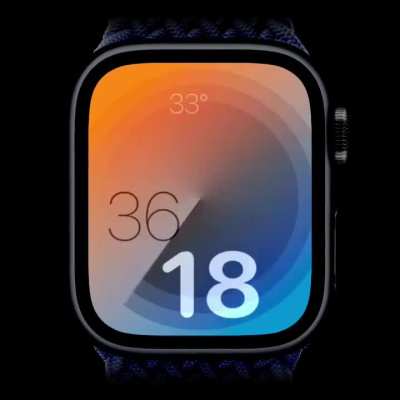 Carousel – Round and round the clock goes and so do the hours and minutes on this beautiful gradient watch face.