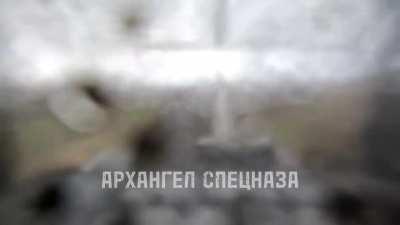 A Russian tank was hit by the Ukrainians. Here is a first-person video from one of the crew members. The crew was able to evacuate from the damaged vehicle and leave on the second tank.