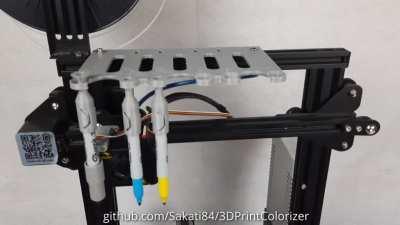 Free multi color printing on Ender 3 like printers without special hardware
