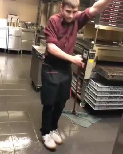 A good reason to wear non-slip shoes