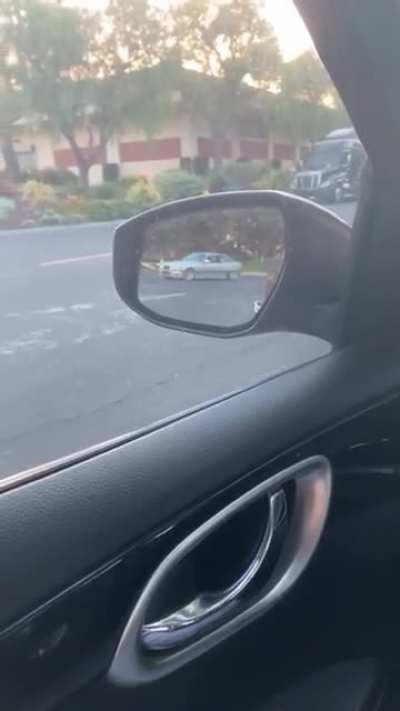 Me and a homie doing my first donuts in his e36