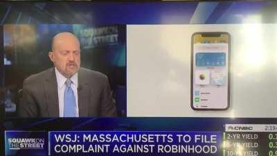 Cramer, aka the bald prophet, the original WSB gangsta--trading options between classes when at school