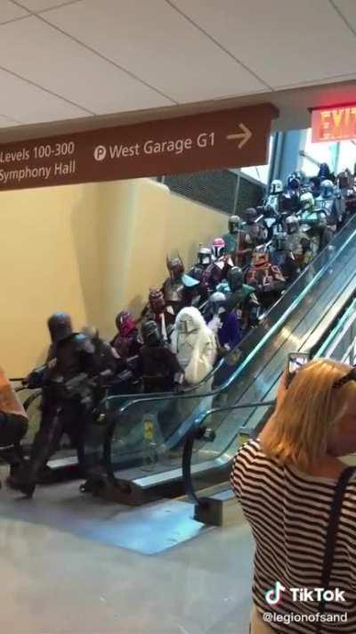 The Star Wars community when Baby Yoda is in danger.