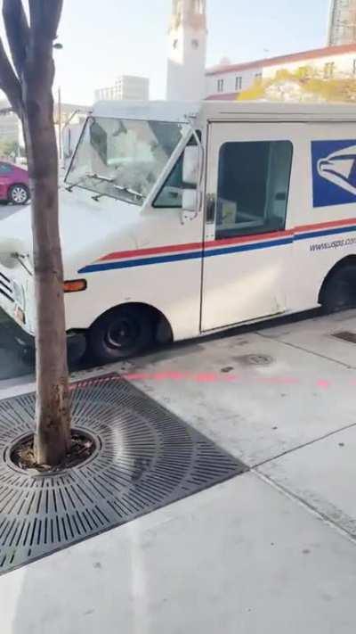 Postal Worker gone postal in Downtown San Diego