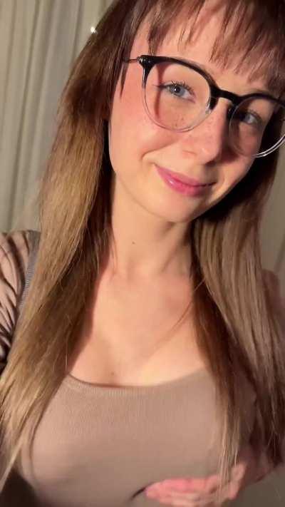 I hope my teachers don't find out that I post my cute doll ass on reddit. They think I'm just nerdy, not naughty