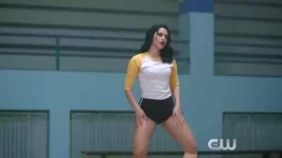 Camila Mendes Cheerleader practices