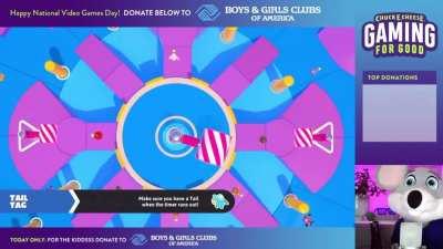 Chuck E. Cheese says poggers.